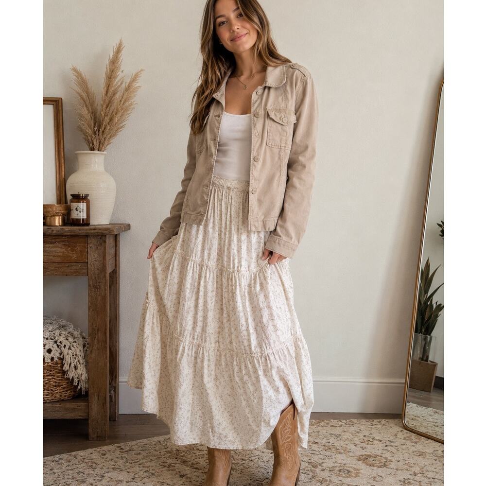 Lucky Brand Utility Khaki Jacket Medium